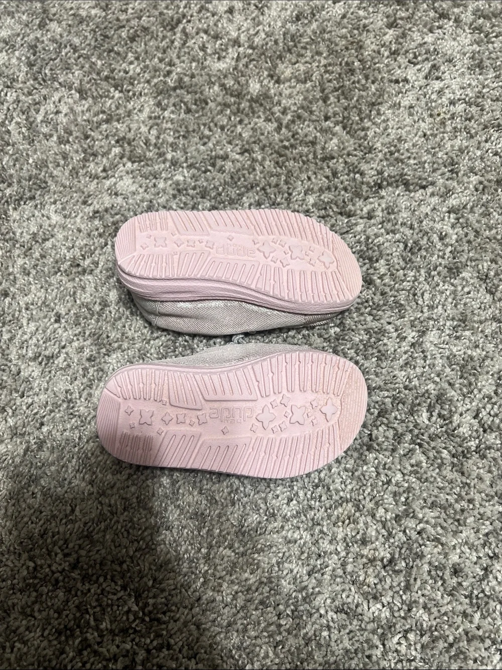 Hey Dude Girls Light Pink Canvas Slip-On Moccasins